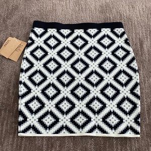 RACHEL Rachel Roy Aztec Inspired Fitted Skirt